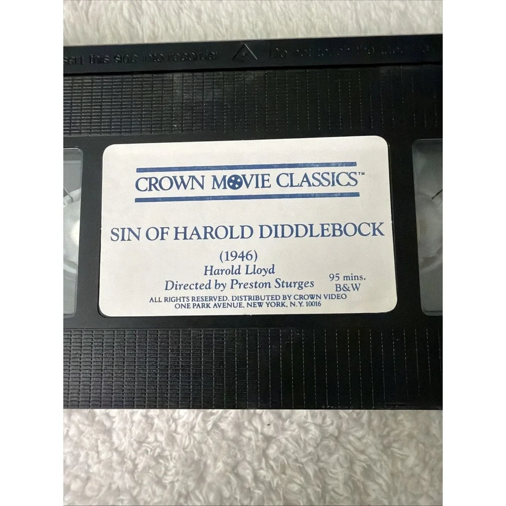 Sin Of Harold Diddlebock Bird Of Paradise VHS Tape Crown Movie Classics Lot Of 2